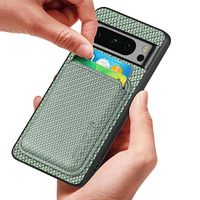 Para Google Pixel 9 Pro XL 9A Luxury PU Leather Carga magnética inalámbrica con tarjeta Wallet Phone Case