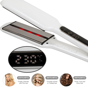 Piastra per Capelli Professionale in Ceramica di Alta Qualità, Ferro <span class=keywords><strong>Piatto</strong></span> in Titanio a Infrarossi, Logo Personalizzato, Elettrico per Uso Domestico - Product Image 5