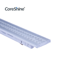 Rail d'éclairage de plafond à 4 fils monté en surface suspendu de conception moderne linéaire LED 220V