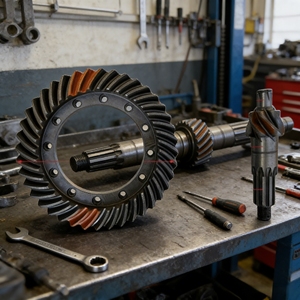 Ensemble d'engrenages à couronne et pignon CHIHUI <span class=keywords><strong>pour</strong></span> différentiel d'essieu robuste de machines de construction - Product Image 1