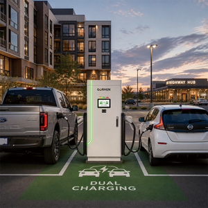 สถานีชาร์จรถยนต์ไฟฟ้าแบบเร็ว DC 60kW 120kW 160kW หัวชาร์จคู่ CCS1 CCS2 CHAdeMO หน้าจอสัมผัส เครื่องชาร์จ DC เชิงพาณิชย์ - Product Image 6