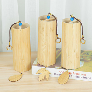 Retro Bamboo Wind <b>Chime</b> <b>Bell</b> Healing Instrument Traditional Hand-Cranked Courtyard Outdoor Balcony Hanging Ornament - Product Image 3
