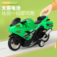 Modèle de jouet de moto de simulation en plastique Offre Spéciale retirer le jouet de moto de police
