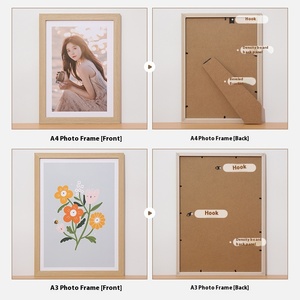Trẻ em thân thiện với môi trường Khung ảnh gỗ 6 inch A3 Thư Pháp Vẽ Tranh Gắn Câu Đố nghệ thuật làm việc Sáng Tạo Treo Tường Gỗ - Product Image 4
