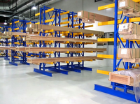 5-stöckiges Q235B Stahl Verstellbares Kragarmregal Korrosionsbeständiges Industrielles Kragarmregalsystem