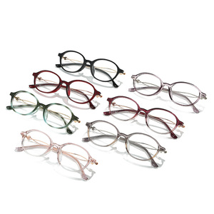 G6013 Oval Full Rim Eyeglasses <b>Frame</b> Lightweight Unisex Decorative Reading Glasses For Women Men - Product Image 5