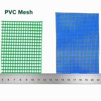Sac en bâche PVC auto-nettoyant imperméable en rouleau, maille tissée enduite de PVC anti-UV 1000D 500gsm, vert et bleu, personnalisé OEM usine