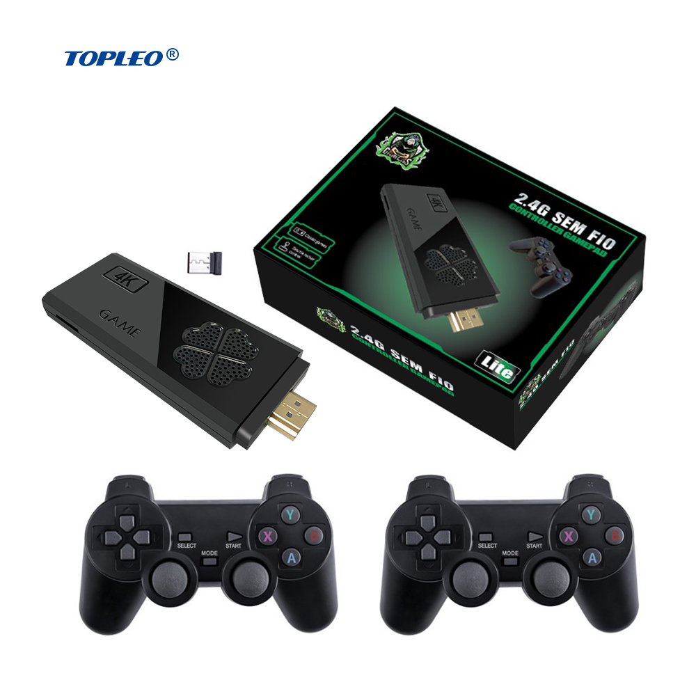 Topleo Домашняя мини-игровая приставка портативная Классическая Ретро 64 Гб 4k видео Игровая приставка lite m8 игровая консоль