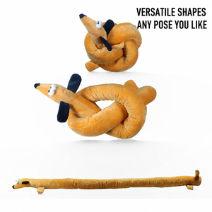 Giocattolo per cani a forma di salsiccia lunga in peluche, cigolante e sonoro, interattivo, resistente, per la pulizia dei denti, morbido, per la dentizione dei <span class=keywords><strong>cuccioli</strong></span> - Product Image 5