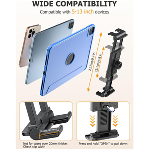Support universel pour tablette à fixer sur l'appuie-tête de <span class=keywords><strong>voiture</strong></span>, vente en gros d'usine, rotation à 360°, support réglable pour iPad, pour siège arrière - Product Image 2