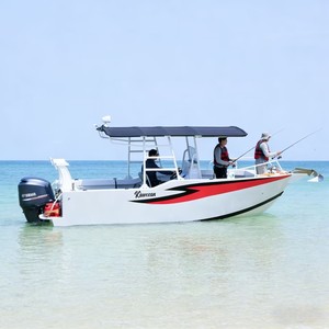 เรือตกปลาอลูมิเนียม เรือประมงมืออาชีพ พร้อมที่วางคันเบ็ด ช่องเก็บปลาสด สำหรับตกปลาทะเลน้ำลึก - Product Image 1