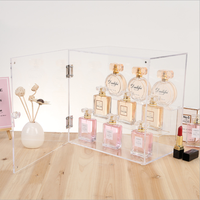Boîte de rangement et de présentation de parfum en acrylique haute transparence sur mesure