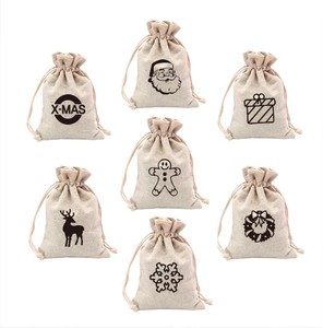 Bolsa de Cocina de Lino Orgánico Reutilizable Personalizada con Cordón, para Regalos de Boda, Dulces o Algodón - Product Image 6