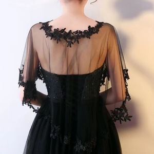 Voile de mariée en dentelle noire de haute qualité, nouvelle mode, cape blanche, châle de mariage en vrac, châle de mariage en vrac - Product Image 4