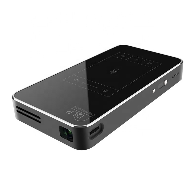 DLP Mini Smart Portable Android 9 System 1+8G WiFi 6 BT Pocket Mobile Home Video Outdoor Projector