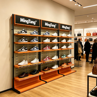 Étagère de présentation de chaussures en métal Mingtang pour magasin de chaussures, mobilier de décoration de magasin, présentoir à chaussures
