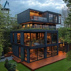 Xách Tay 2-3 Phòng Ngủ Di Động Nhà 20ft 40ft Có Thể Gập Lại <span class=keywords><strong>Container</strong></span> Nhà Không Thấm Nước Cabin Nhà Ở Sẵn Sàng Cho Sống Cho Căn Hộ - Product Image 3