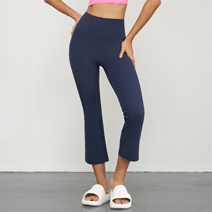Femmes été haute élastique <span class=keywords><strong>Yoga</strong></span> fusées Nude <span class=keywords><strong>Micro</strong></span> pantalon strass XL taille haute pêche hanche taille serrée <span class=keywords><strong>Yoga</strong></span> pantalon Spandex Nylon - Product Image 2