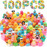 Cadeau promotionnel personnalisé en forme de mini canard, jouet de bain flottant en caoutchouc silicone avec son, vente en gros, logo personnalisé