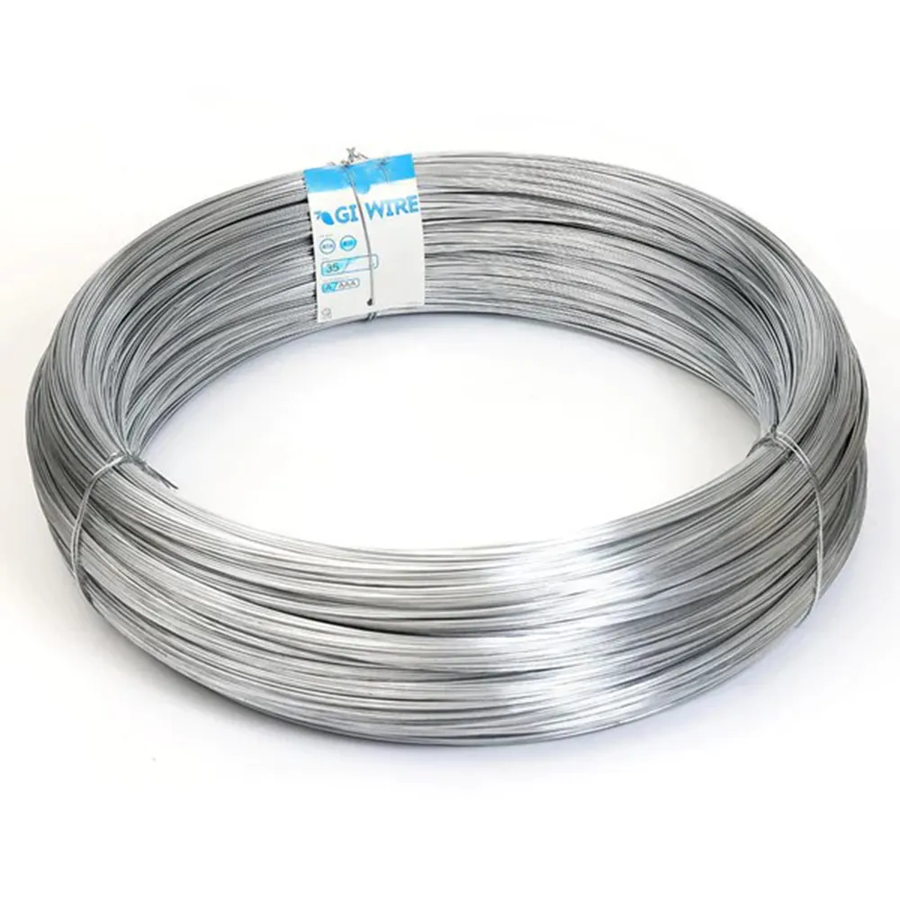 Bwg 12 Electro Galvanized Loop Tie wire Binding Wire Low Carbon Hot Dipped Galvanized Steel Zinc Coated Wire