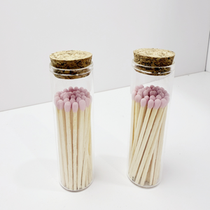Botella de Vidrio con Tapón de Corcho Personalizado, Fósforos de Seguridad de Colores, Venta al por Mayor, Decoración para el Hogar, Portafósforos - Product Image 3