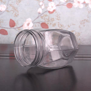 Contenitore <span class=keywords><strong>per</strong></span> vasetti di vetro ermetico esagonale da 12 once 370ml con coperchio in plastica <span class=keywords><strong>per</strong></span> chicco di caffè con biscotto di <span class=keywords><strong>zucchero</strong></span> al miele - Product Image 5