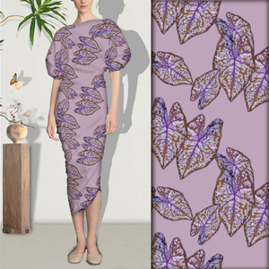 Personnalisé Original ou Célèbre Marque Conception Graphique Floral Imprimé 100% Polyester Perle En Mousseline De Soie Tissu Pour Dame Robe - Product Image 5