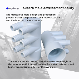 Pour Spa <span class=keywords><strong>Tub</strong></span> White PVC <span class=keywords><strong>Dead</strong></span> End Manifold 2 "-3/4" * 6 Hotel Use Massage Whirlpool <span class=keywords><strong>Tub</strong></span> Fittings - Product Image 3