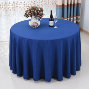 Wholesale 3m Large Dark Green Classic Round Table Cloth 120 Inches Wrinkle Resistant <strong>Washable</strong> Polyester <strong>Tablecloth</strong> for Wedding - Product Image 3