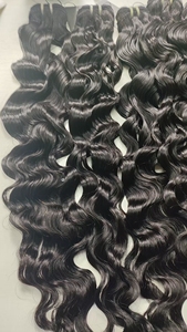 Lots de Cheveux Humains Brésiliens Remy 100% Vierges Non Transformés, Ondulés Profonds, Tissage Double à la Machine, Cheveux Durables et Intactes - Product Image 2