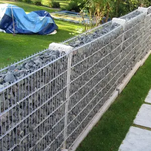 Galvanized Factory Easy Installation Flood Protective Welded Baskets Retaining Wall Stone Cage Welded Gabion Box