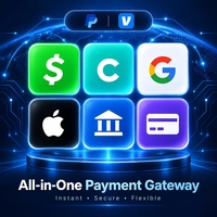 Système de paiement en ligne pour jeux vidéo XXPAYUS avec passerelle de paiement Cash App, API Chime, carte ACH et mouvements d'argent en temps réel