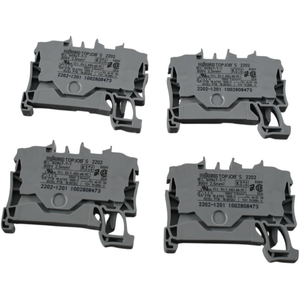 ขายดี มีสินค้าในสต็อก <span class=keywords><strong>2202</strong></span> <span class=keywords><strong>1201</strong></span> S 2 Conductor Terminal Block 800V 24A สีเทา สำหรับ Plc โดย DHL/UPS - Product Image 1