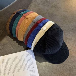 Gorro de Invierno al por Mayor, Estilo Simple, Color Sólido, Cálido, Vintage, Gorra de Pana para Hombre, Gorra de Béisbol - Product Image 2