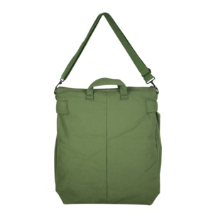 Vải Chứng Khoán nhà máy hot-bán màu xanh lá cây duy nhất Vai thấp moq cưỡi Mũ bảo hiểm Túi - Product Image 2