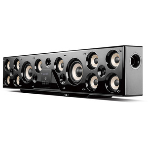 Système de haut-parleurs sans fil 5.1 canaux pour la maison, 200W, caisson de basses intégré, fonction USB, barre de son en bois, son de haute qualité - Product Image 1