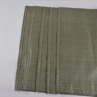 Sacs en PP recyclé gris vert tissés, résistants à l'humidité et à la chaleur, pour ciment, 25 kg, 50 kg, 100 kg, usage industriel