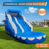 DFRL Piscina de Bolas con Tobogán, Castillo Inflable Comercial, Alquiler de Equipos para Fiestas, Garantía de 3 Años, Personalizable