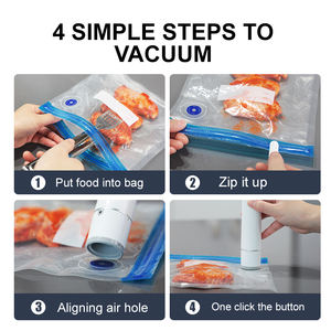 Máquina Seladora a Vácuo Portátil Sistema de Vedação a Vácuo Aferidor De Alimentos Recarregável Com Cabo USB, Perfeito para Armazenar Alimentos - Product Image 3