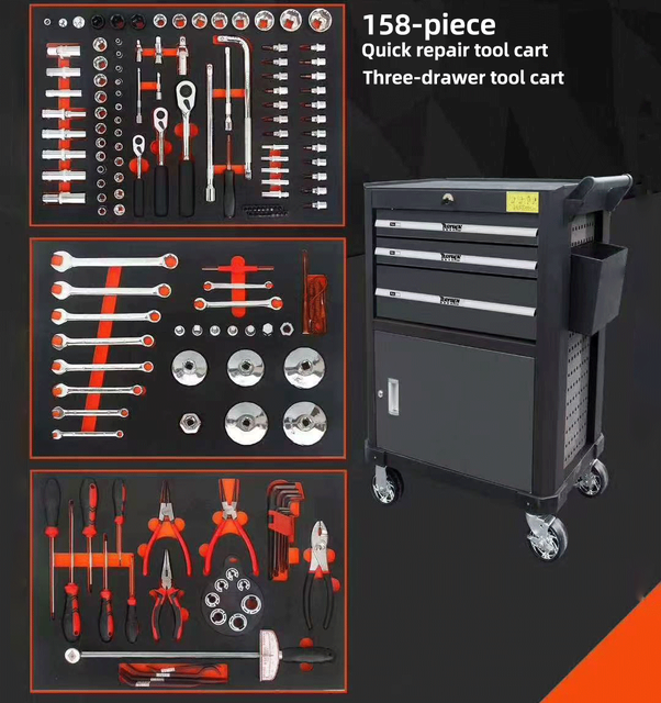 Auto Repair Tools Box Car Maintenance Combination Hand Tools Box Set Automotive Motorcycle Tool Box Complete Set
