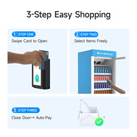 Máquina Expendedora Comercial de Bebidas y Aperitivos con Gestión Basada en la Nube, SDK 5G/Wi-Fi, Acero Inoxidable, Refrigeración por Compresor