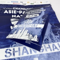 Póster Plegable de Cartón Personalizado para Eventos, con Impresión Digital de Alta Calidad en Papel Kraft, para Campañas Promocionales