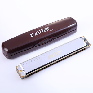 EASTTOP Mundharmonika für erwachsene Anfänger 24-Loch Polyphonic C Key Mundharmonika Blasinstrument - Product Image 2