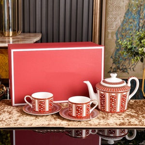 Juego de Café de Porcelana Fina de Estilo Palacio Francés de Lujo para Regalo - Product Image 5