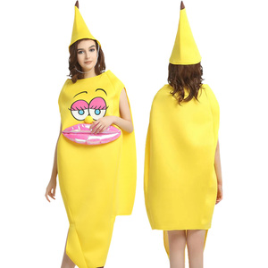 Disfraz de Cocinero de Poliéster con Cara de Dibujos Animados de Plátano, Talla Grande para Adulto, para Eventos Temáticos de Comedia, Pedido al por Mayor, del Productor Original - Product Image 2