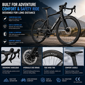 Bicicleta de Carretera de Carbono 700C Aero con Cambio Electrónico Inalámbrico de 24 Velocidades, Frenos de Disco Hidráulicos, para Carreras, Ciudad y Uso Urbano, OEM, Venta al Por Mayor, R15pro - Product Image 3