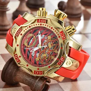 2025 nouveau commerce transfrontalier à venir vente chaude Invic montre en alliage de Quartz pour hommes grand cadran en verre montre à breloque de sport pour hommes - Product Image 2