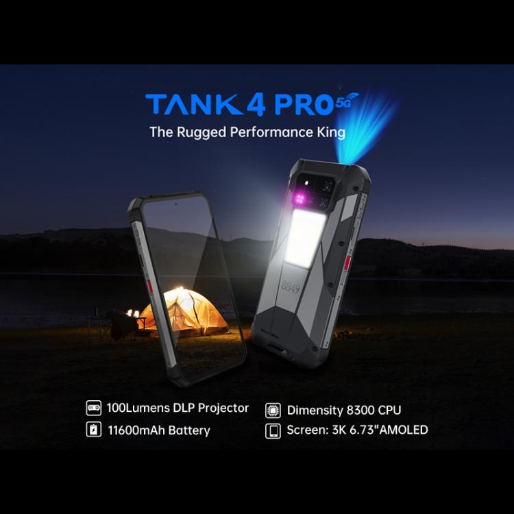 Unihertz Tank 4 Pro - Rugged Phone with 18GB RAM & 1TB Storage