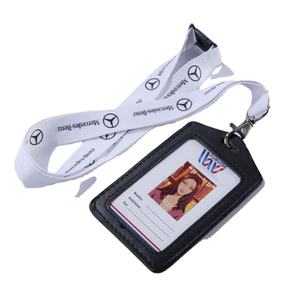 Porta Tarjetas de Identificación con Correa para el Cuello, Cordón Plano de Poliéster - Product Image 2