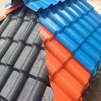 Venta caliente ASA resina sintética teja hoja de techo de construcción para casa resina plástica Telha Pvc Colonial español azulejos